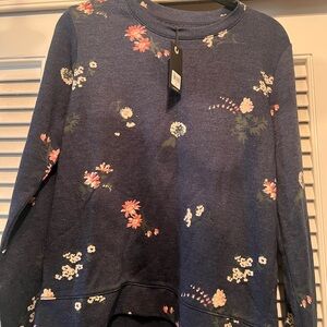 NWT Lucky Brand Floral Sweatshirt